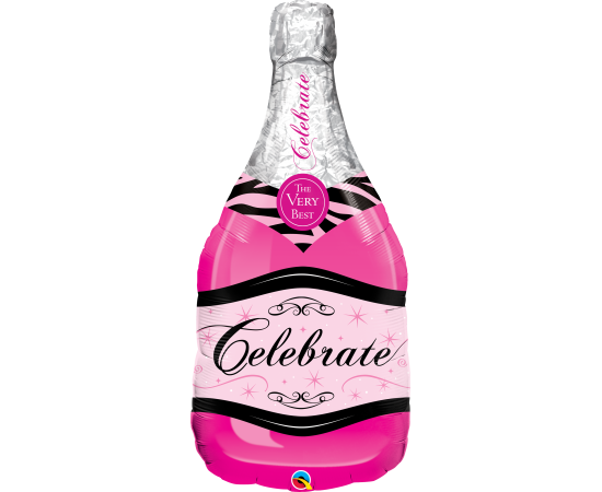 Μπαλ. Φοιλ 39" CELEBRATE PINK BUBBLY WINE