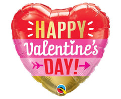 Μπαλόνι Φοιλ 18" Valentine's Day Arrow Stripes/ 46εκ