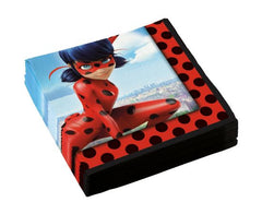 Χαρτοπετσέτες φαγητού 33εκ Miraculous Ladybug /20 τεμ