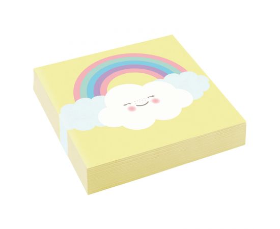 Χαρτοπετσέτες γλυκού 25εκ. Rainbow & Blow /20 τεμ