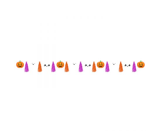 Γιρλάντα Tassel με φούντες Halloween Friends / 3μετρα