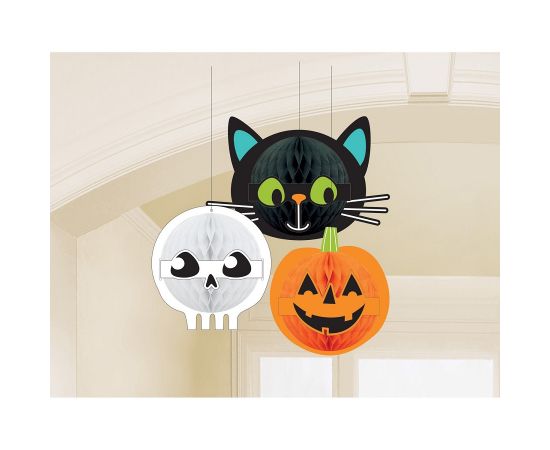 Κρεμαστά Διακοσμητικά Χάρτινα Hallo-ween Friends / 3 τεμ
