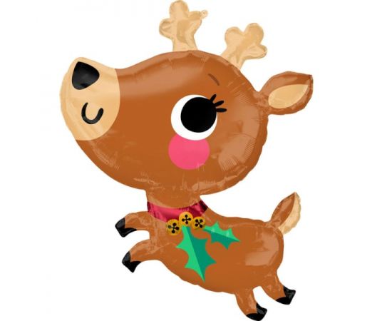 Μπαλόνι Φοιλ Adorable Reindeer 76εκ x 76εκ - Τάρανδος