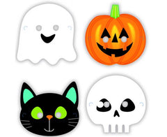 Μάσκες Χάρτινες Halloween Friends 16 x 23 εκ / 8 τεμ