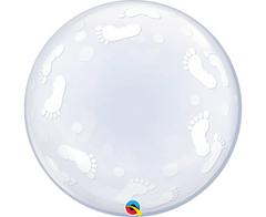 Deco Bubble 24 Inches Baby Footprints