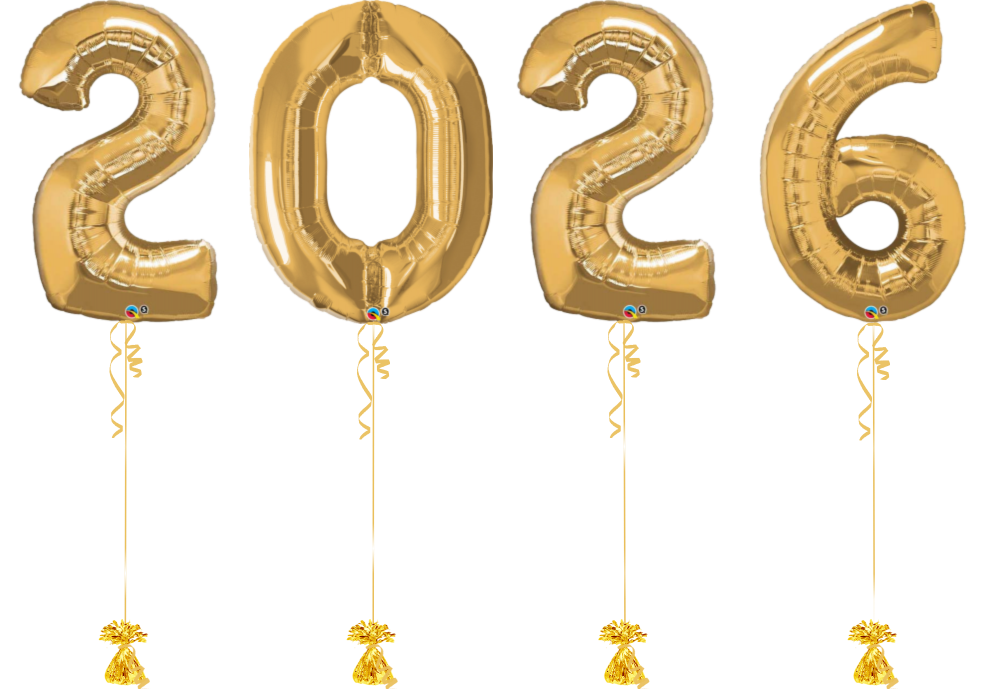 Μπαλόνια Αριθμοί 2026 Φουσκωμένα Με Ήλιον