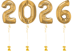 Μπαλόνια Αριθμοί 2026 Φουσκωμένα Με Ήλιον