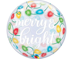 Bubble μονό 22" Merry & Bright Lights / 56 εκ