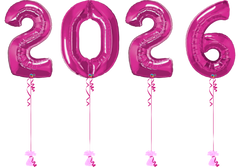 Μπαλόνια Αριθμοί 2026 Φουσκωμένα Με Ήλιον