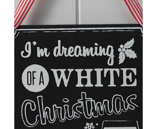 Μαυροπίνακας Ξύλινος Christmas Wine Sign