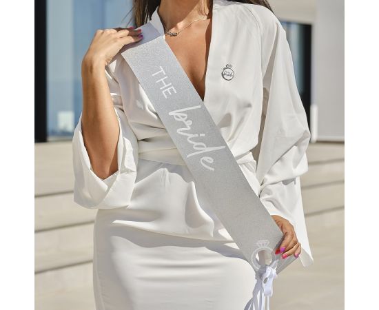 Κορδέλα Ασημί The Bride/ Hen Party Sash