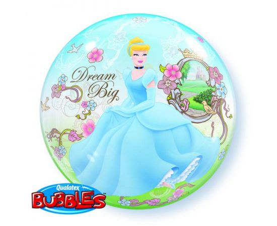 Μπαλόνι Bubble Cinderella Dream Big 56cm Φουσκωμένο Με Ήλιο