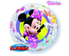 Μπαλόνι Bubble Minnie Mouse Φουσκωμένο με Ήλιο