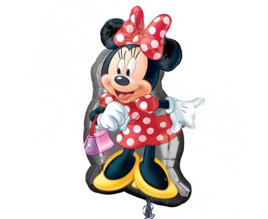 Μπαλόνι Foil Super Shape Minnie Full Body 81 x 48εκ Φουσκωμένο με Ήλιο