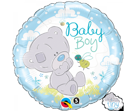 Μπαλόνι Foil 18" Στρογγυλό Tiny Bear Boy Φουσκωμένο με Ήλιο