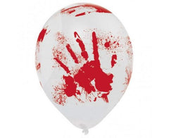 Μπαλόνι Latex 10" Bloody Hand Φουσκωμένο Με Ήλιο