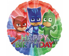 Μπαλόνι Foil 43εκ. PJ MASKS Happy Birthday Φουσκωμένο Με Ήλιο