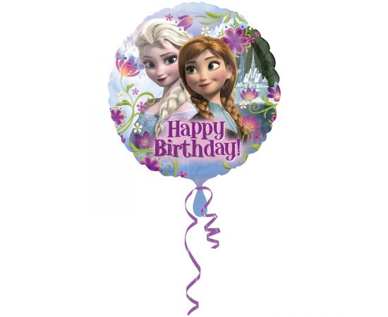 Μπαλόνι Foil Frozen II Happy Bithday/43 εκ Φουσκωμένο με Ήλιο