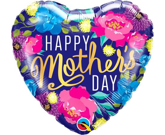 Μπαλόνι Foil Mother's Day Colorful Peonies / 46 εκ Φουσκωμένο Με Ήλιο