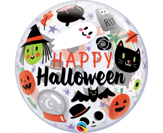 Μπαλόνι Bubble 22" Everything Halloween /56 cm Φουσκωμένο Με Ήλιο