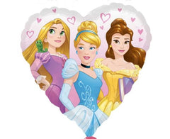 Μπαλόνι Foil Disney Princess Καρδιά Διπλής όψης / 43 εκ Φουσκωμένο με Ήλιο