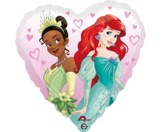 Μπαλόνι Foil Disney Princess Καρδιά Διπλής όψης / 43 εκ Φουσκωμένο με Ήλιο