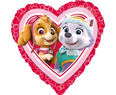 Μπαλόνι Foil Love Paw Patrol 43cm Φουσκωμένο με Ήλιο