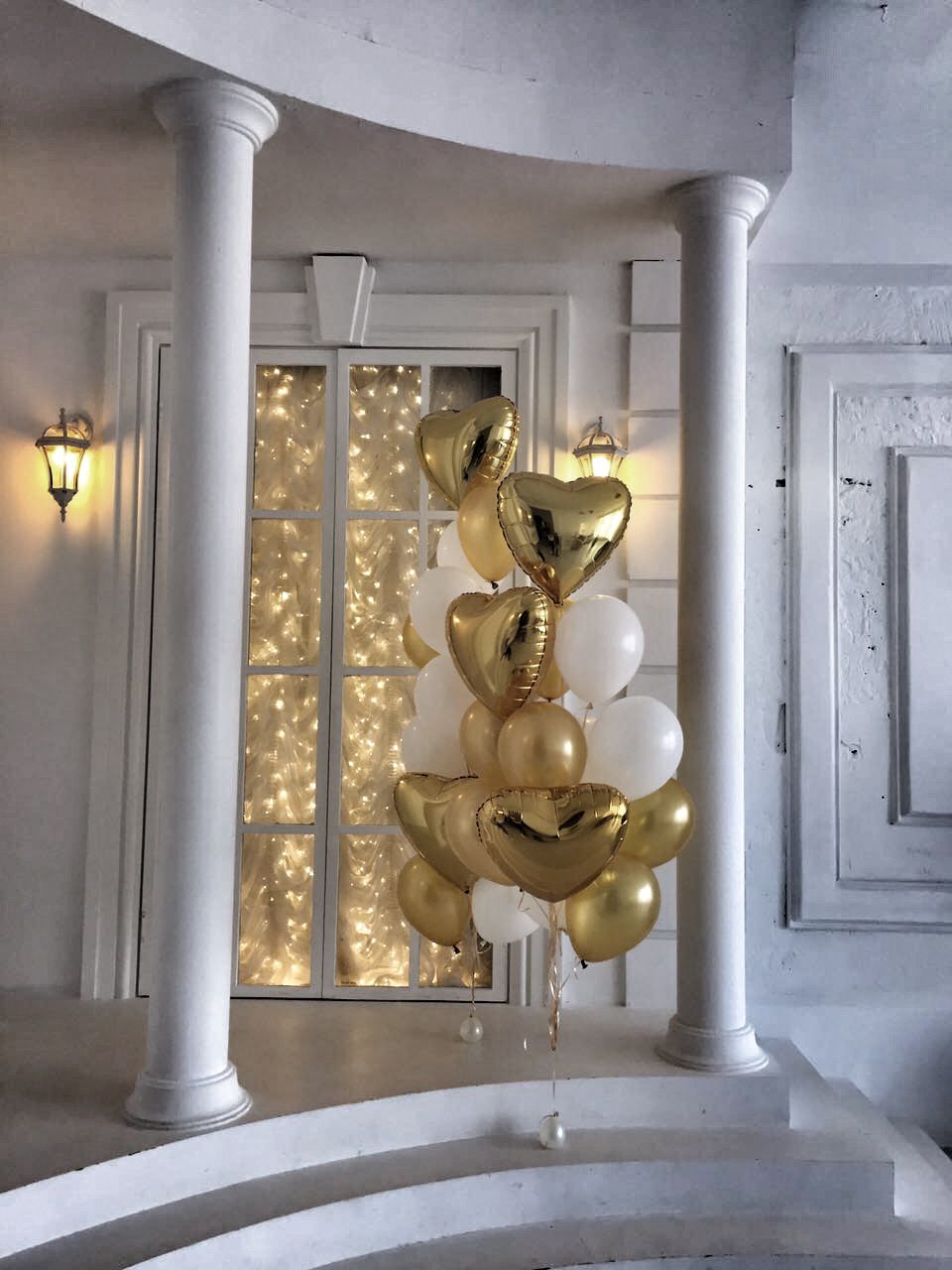 Συνθέσεις Με Χρυσά Latex & Χρυσές Foil Καρδιές