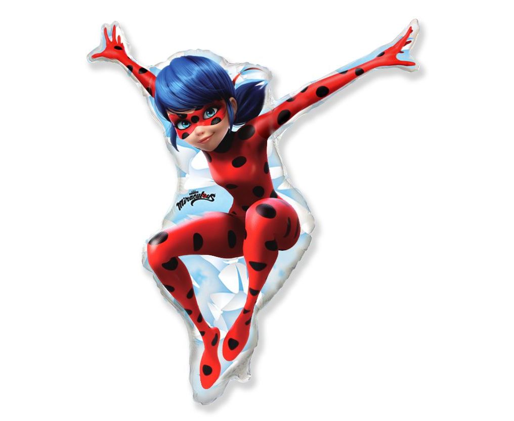 Μπαλόνι Foil Miraculous LadyBug 80cm Φουσκωμένο Με Ήλιο